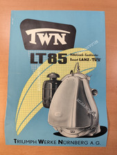 Lanz LT 85 Mitteldruck Gasölmotor TWN Alldog Prospekt Traktor brochure M2