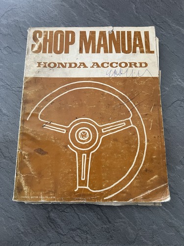 Honda accord 1979 - 1979, manual