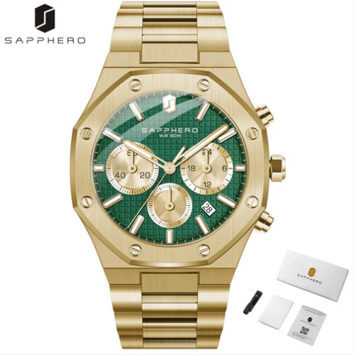 Sapphero herren uhr quarz 42mm - sapphero,