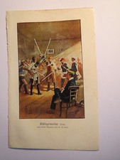 Jena - Schlägermensur - nach einem Aquarell von G. Adolf Closs / Tafel Mensur