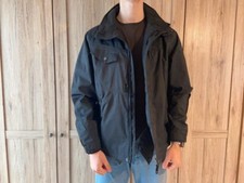 Crane Vintage Regenjacke in L. Schwarz. Guter Zustand!