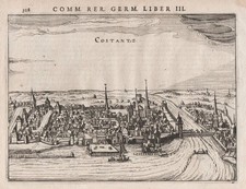 Konstanz Bodensee Baden-Württemberg Kupferstich engraving Bertius 1616