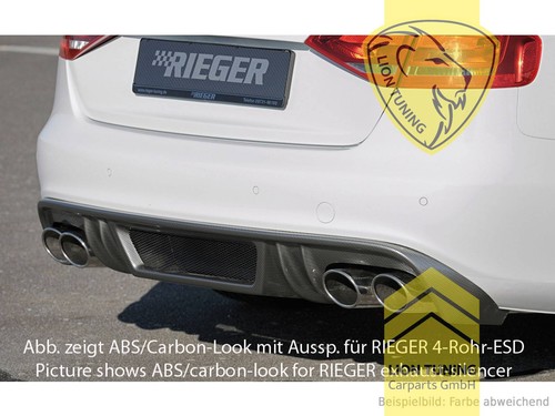 Rieger heckansatz heckspoiler - heckansatz,