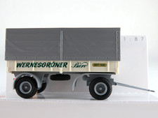 Busch 53355 Anh. IFA HL 80 mit Plane (1967) "WERNESGRÜNER Biere" 1:87/H0 NEU/OVP