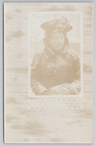 Rppc verblasstes porträt frau - verblasstes,