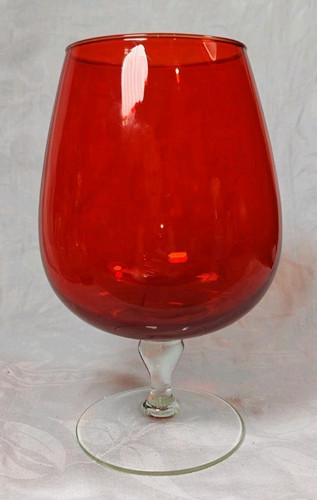 Sehr großer roter glaskelch - roter,