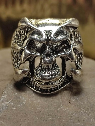 Biker ring in silber - biker, 63