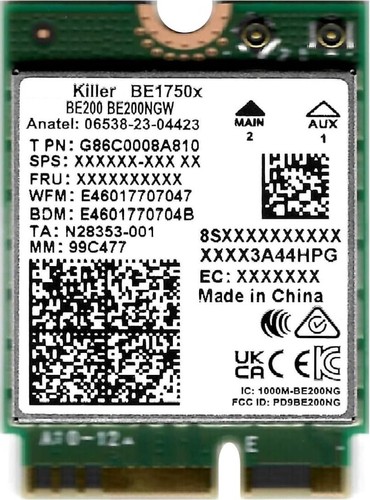 Intel killer 7 be1750 - wi-fi,