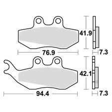 Bremsbeläge Vorderrad für
