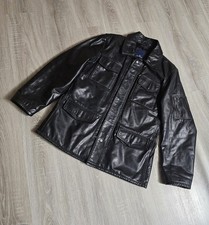 Echtleder Jacke Herren Tom Tailor schwarz Gr. XL 