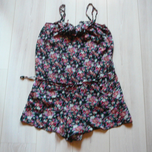 Hosenkleid 40 geblümt - hosenkleid, m/40