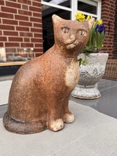 Keramikfigur Katze Sitzend