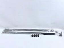 Ersatz Schiebetür Beschlag Laufschiene 1,83M Massiv mit Befestigung in schwarz