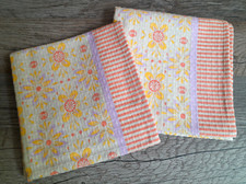 Geschirrtuch Blumen Motiv Pastell Bunt 2x Küchentuch Waffelpique Baumwolle 50x70