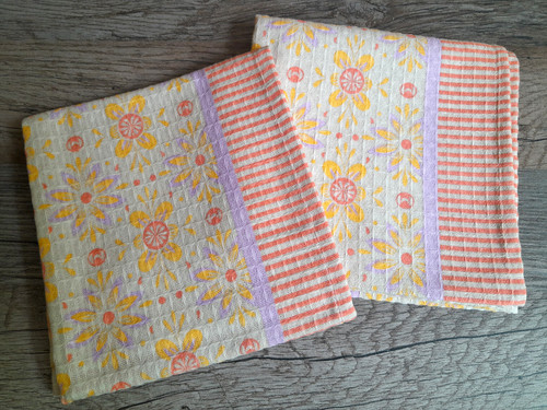 Geschirrtuch blumen motiv - geschirrtuch,