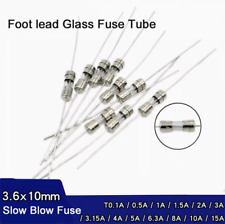 Fußblei Sicherungsrohr langsamer Schlag 3,6x 10mm T0,1A/0,5/3,15/4/5/6,3/8/10/5A