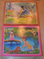 MB Puzzle, Dschungelbuch die Serie, 1 x 60 + 1 x 100 Teile, komplett