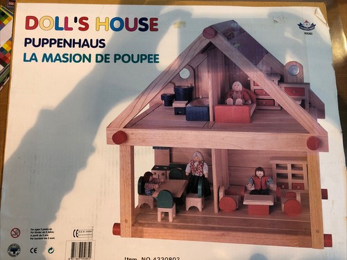 Puppenhaus holz - puppenhaus,