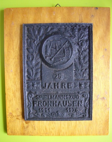 Gußeiserne plakette jahre - 25,
