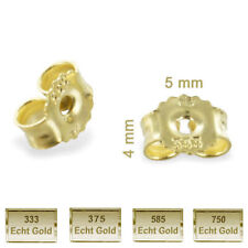 Ohrstecker Verschluss Gold 333 585 750 Ohrmutter für Ohrringe ECHT Schmuck Neu