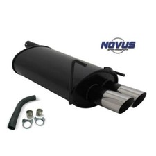 Novus N Sport Auspuff Endschalldämpfer 2x76 rund S Mercedes C-Klasse W202 W208