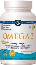 Nordic Naturals Omega-3, 690mg Lemon (Fish Gelatin) - 60 fish (383,17 EUR/kg)