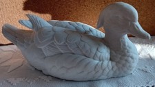 Ente Bisquitporzellan von