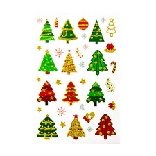 36 Weihnachts Sticker mit Glitzereffekt Xmas Aufkleber Weinachten Weihnachtsdeko