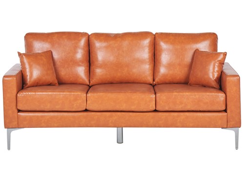 3er sofa goldbraun kunstleder - 3er,