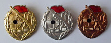 3 Schieß-Leistungsabzeichen der DDR-Kampfgruppen (3 Stufen)