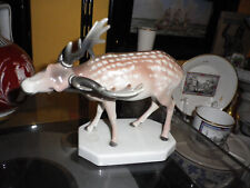 KPM Berlin Tierfigur Damhirsch Anfang 1900 Jugendstil