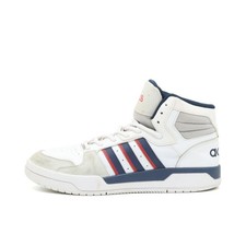 adidas Herren Hoops 3.0 Mid Sneaker Weiß/Blau/Rot Basketballschuhe EU 43 1/3