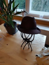 Damen Winter Hut cowboyhut .h .bogart hut look   schwarz 