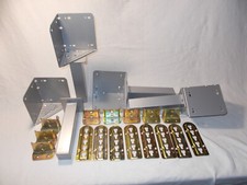 Bettbeschlag Bettwinkel Bettfuß Bettverbinder Eckwinkel Möbelfuß Einhängeplatte