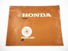 Honda F400 Tiller Einachsschlepper Ersatzteilliste Parts List 1977
