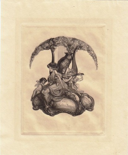 Exlibris bookplate - exlibris,