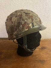 Bundeswehr Fallschirmjäger Helm Stahlhelm Mit Amöbentarn helmbezug Gr58