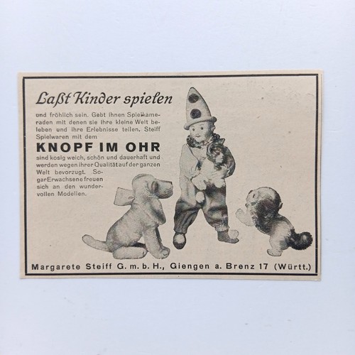 1929 steiff roller margarete - 1929,