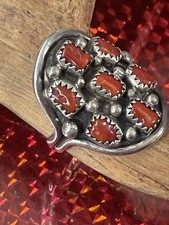 Vintage Navajo Korallen Ring