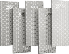 CWOVRS Diamant Schleifstein, 5Er-Set Diamant Messerschärfer Honigwabenoberfläche