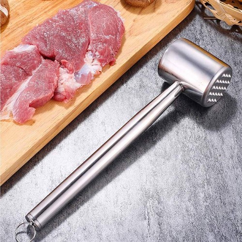 Steakklopfer aus edelstahl - aus,