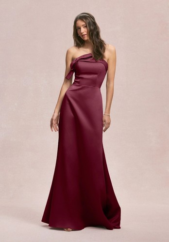 Schlichtes satin abendkleid - satin,