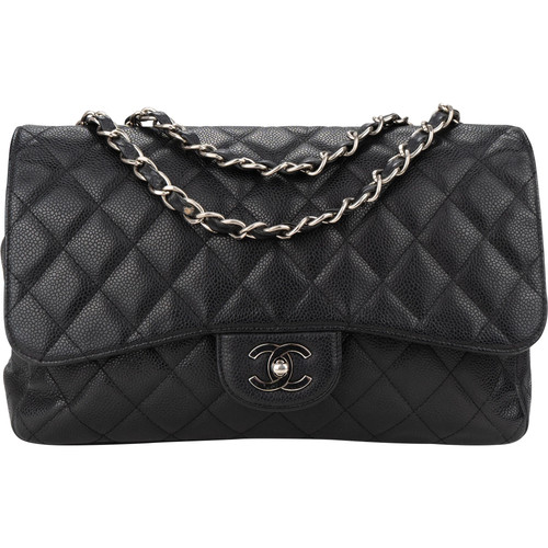 Chanel caviar jumbo single - caviar,