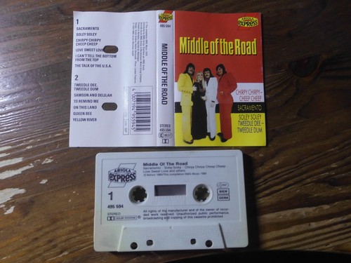 Middle the road - of,