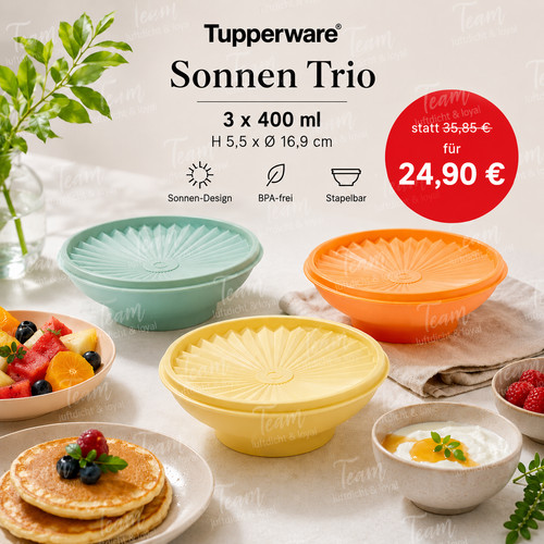 Tupperware sonnen trio - tupperware,