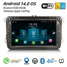 8" Android 14 Autoradio Für VW Golf 5/6 Passat Caddy Touran Polo Skoda SEAT Navi
