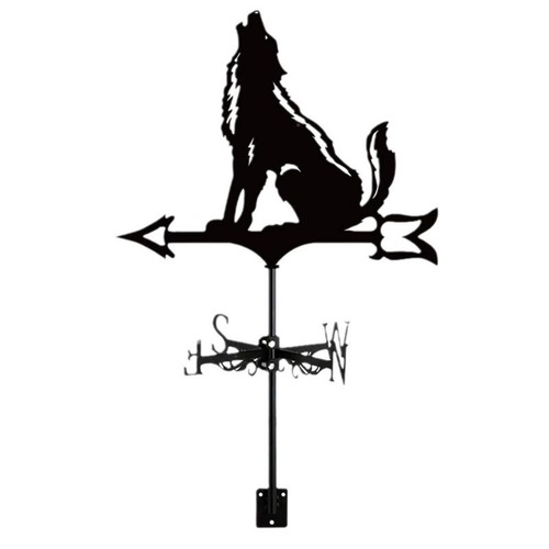 Metall wetterfahne wolf - metall,