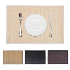 6x Platzdeckchen Bambus
