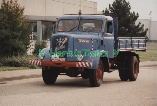 Originalphoto lkw henschel - lkw,