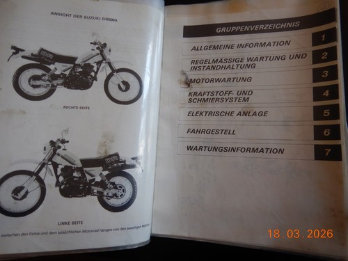 Wartungsanleitung suzuki dr500 - wartungsanleitung,